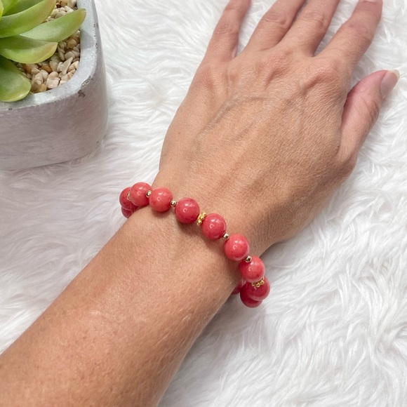 Red Jasper Energy Bracelet-8mm - Picture 5 of 6